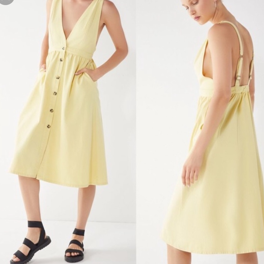 Urban outfitters Danny plunging midi dress